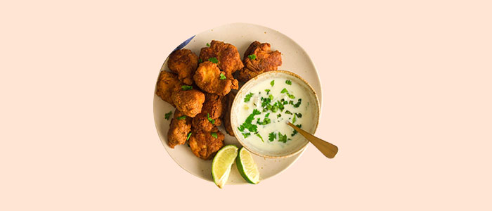 Chicken Pakora  With Salad 