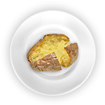 Baked Potatoes With Butter & Salt 